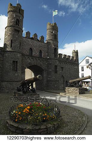 Stock Photograph - Old castle gate in Macroom town; County Cork, Ireland. Fotosearch