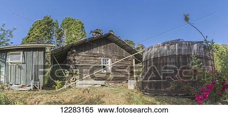 Old Settleraƒa A A Sa A A Za S Cabin Of Solid Koa Logs With