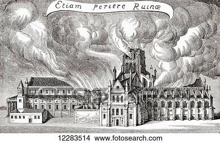 Old St. Paul's cathedral, London, England destroyed by fire in 1666. From A First Book of British History published 1925. View Large Photo Image Picture - Old St. Paul's cathedral, London, England destroyed by fire in 1666. From A First Book of British History published 1925.. Fotosearch