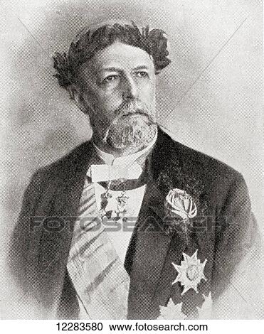 Stock Image - Oscar II, 1829 ÃƒÂ¢Ã¢â€šÂ¬Ã¢â‚¬Å“1907. King of Sweden from 1872- 1907 and King of Norway from 1872-1905. From the magazine The World and His Wife, published 1907.. Fotosearch
