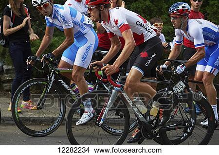 Picture - Pan Am TO2105 cycling road race; Toronto, Ontario, Canada. Fotosearch