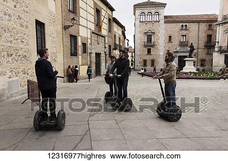 People on a Segway tour; Madrid, Spain View Large Photo Image Stock Photograph - People on a Segway tour; Madrid, Spain. Fotosearch