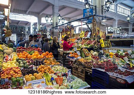 Stock Photograph - Piazza dell'Unita Market, Rome, Italy. Fotosearch