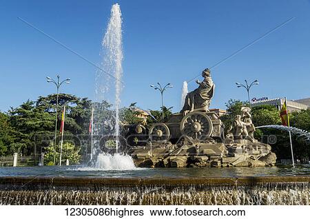 Plaza de Cibeles; Madrid, Spain View Large Photo Image Stock Photograph - Plaza de Cibeles; Madrid, Spain. Fotosearch