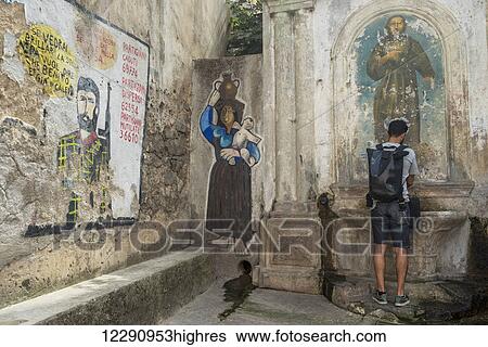Political paintings known as murales; Orgosolo, Sardinia, Italy View Large Photo Image Stock Photograph - Political paintings known as murales; Orgosolo, Sardinia, Italy. Fotosearch