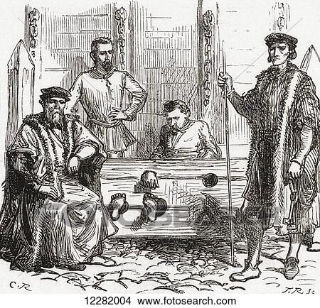 Punishment of the stocks. From The Century Edition of Cassell's History of England, published 1901. View Large Photo Image Picture - Punishment of the stocks. From The Century Edition of Cassell's History of England, published 1901.. Fotosearch