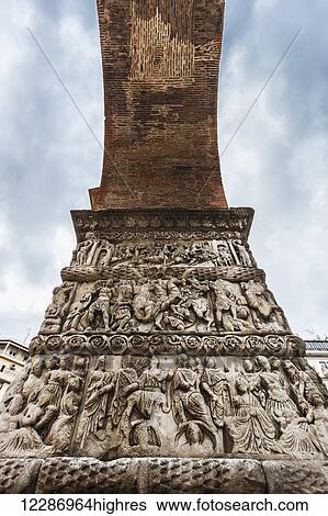 Stock Photograph - Relief on fortification wall; Thessaloniki, Greece. Fotosearch
