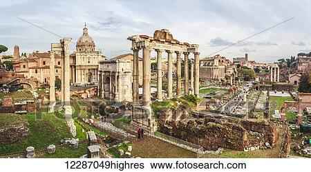 Stock Photograph - Roman Forum; Rome, Italy. Fotosearch