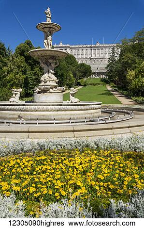 Stock Photograph - Royal Palace; Madrid, Spain. Fotosearch