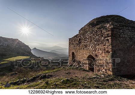 Ruins of a stone building; Corinth, Greece View Large Photo Image Stock Photograph - Ruins of a stone building; Corinth, Greece. Fotosearch