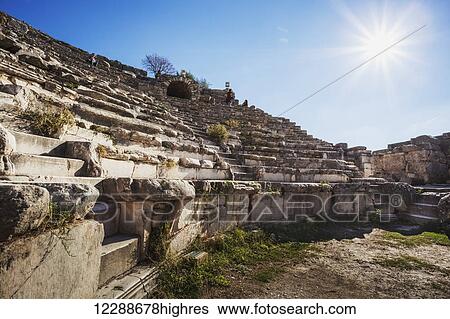 Ruins of a theatre built in the second century; Ephesus, Izmir, Turkey View Large Photo Image Stock Photograph - Ruins of a theatre built in the second century; Ephesus, Izmir, Turkey. Fotosearch