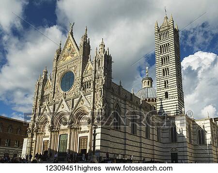 Siena Cathedral; Siena, Italy View Large Photo Image Stock Photograph - Siena Cathedral; Siena, Italy. Fotosearch