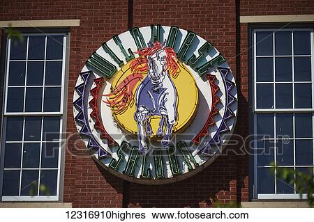 Stock Photograph - Sign for Wild Horse Saloon; Nashville, Tennessee, United States of America. Fotosearch