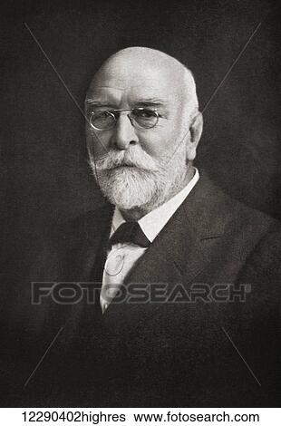 Stock Photograph - Sir Arthur Smith Woodward, 1864 1944. English palaeontologist and world expert in fossil fish. From Master Minds of Modern Science, published 1930.. Fotosearch