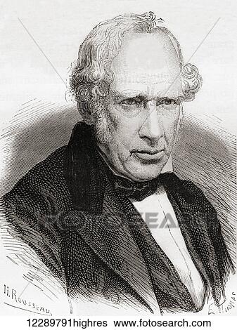 Stock Photograph - Sir William Fairbairn, 1st Baronet (of Ardwick), 1789 1874. Scottish civil engineer, structural engineer and shipbuilder. From Les Merveilles de la Science, published c. 1870. Fotosearch