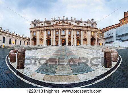 Stock Photograph - St. Peter's Basilica; Rome, Italy. Fotosearch