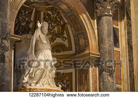 Stock Photograph - Statue in St. Peter's Basilica; Rome, Italy. Fotosearch