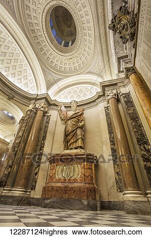 Stock Photograph - Statue of Saint Peter, St. Peter's Basilica; Rome, Italy. Fotosearch