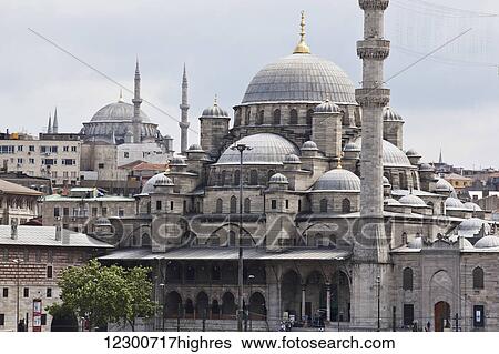 Stock Photograph - Sultanahmet mosque in Sultanahmet, old city; Istanbul, Turkey. Fotosearch