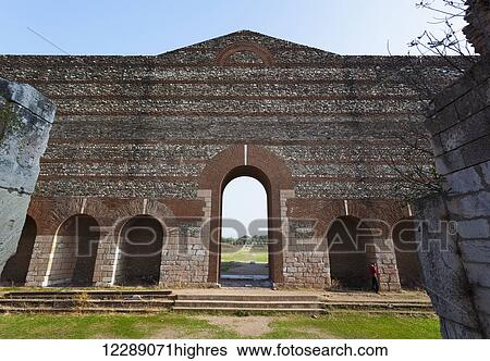 Stock Photograph - Synagogue of Sardis; Sardis, Turkey. Fotosearch
