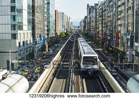 Stock Photograph - Taipei's metro; Taipei, Taiwan, China. Fotosearch