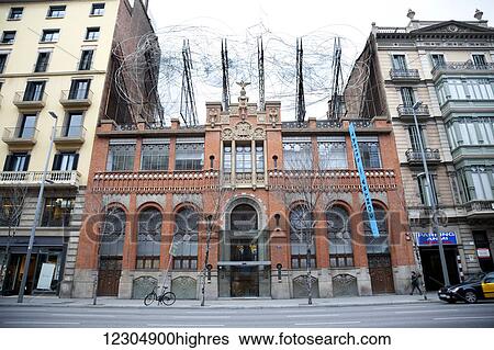 Tapies Museum; Barcelona, Catalonia, Spain View Large Photo Image Stock Photograph - Tapies Museum; Barcelona, Catalonia, Spain. Fotosearch