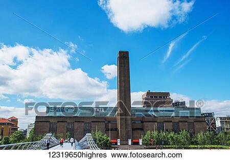 Tate Modern, South of the River Thames; London, England View Large Photo Image Stock Photograph - Tate Modern, South of the River Thames; London, England. Fotosearch