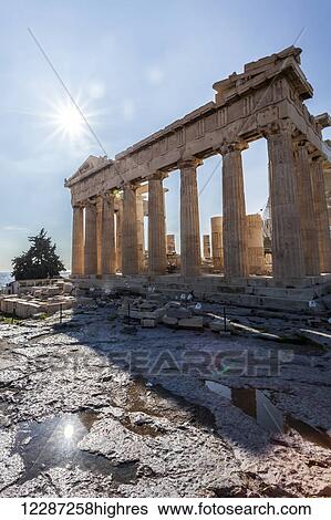 Temple of Athena; Athens, Greece View Large Photo Image Stock Photograph - Temple of Athena; Athens, Greece. Fotosearch