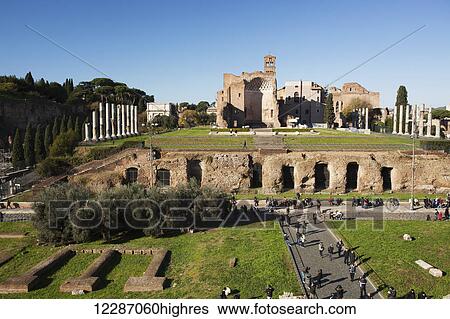 Stock Photograph - Temple of Venus and Roma; Rome, Italy. Fotosearch