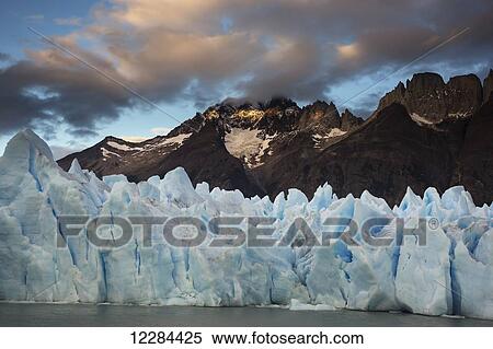 Terminus of Grey Glacier, Torres del Paine National Park; Magallanes region, Chile View Large Photo Image Stock Photography - Terminus of Grey Glacier, Torres del Paine National Park; Magallanes region, Chile. Fotosearch