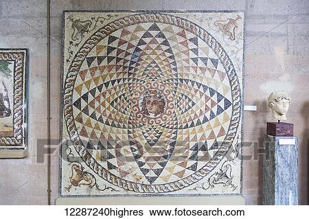 Tesselated floor on display in archaeological museum; Corinth, Greece View Large Photo Image Stock Photograph - Tesselated floor on display in archaeological museum; Corinth, Greece. Fotosearch