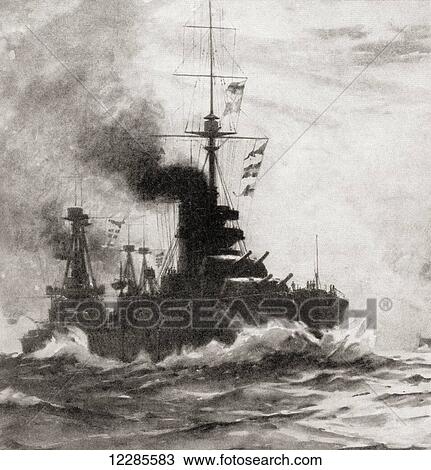 The British dreadnought HMS King George V during WWI. From The War Illustrated Album Deluxe, published 1915. View Large Photo Image Stock Image - The British dreadnought HMS King George V during WWI. From The War Illustrated Album Deluxe, published 1915.. Fotosearch