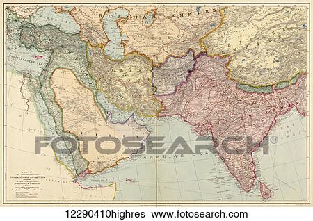The Countries Between Constantinople and Calcutta including Turkey in Asia, Persia, Afghanistan and Turkestan. Middle East and Indian subcontinent. Pre World War One map. Dated 1912. Published by Edward Stanford Ltd, London. View Large Photo Image Stock Photograph - The Countries Between Constantinople and Calcutta including Turkey in Asia, Persia, Afghanistan and Turkestan. Middle East and Indian subcontinent. Pre World War One map. Dated 1912. Published by Edward Stanford Ltd, London.. Fotosearch