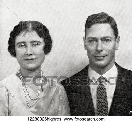 The Duke of York in 1935. George VI, Albert Frederick Arthur George, 1895 to 1952. King of the United Kingdom. Elizabeth Angela Marguerite Bowes-Lyon, 1900 to 2002. Queen consort of George VI. From The Queen, The Lady's Magazine published 1935. View Large Photo Image Stock Photograph - The Duke of York in 1935. George VI, Albert Frederick Arthur George, 1895 to 1952. King of the United Kingdom. Elizabeth Angela Marguerite Bowes-Lyon, 1900 to 2002. Queen consort of George VI. From The Queen, The Lady's Magazine published 1935.. Fotosearch