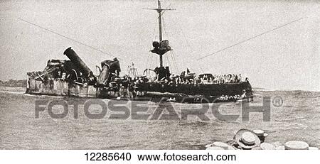 The German sea raider S. M. S. Emden, run aground after the Battle of Cocos in 1914. From The Pageant of the Century, published 1934 View Large Photo Image Stock Image - The German sea raider S. M. S. Emden, run aground after the Battle of Cocos in 1914. From The Pageant of the Century, published 1934. Fotosearch
