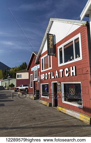 The Potlatch Bar in downtown Ketchikan, blue Skies in the background, Ketchikan, Southeast Alaska, USA, Spring View Large Photo Image Stock Photograph - The Potlatch Bar in downtown Ketchikan, blue Skies in the background, Ketchikan, Southeast Alaska, USA, Spring. Fotosearch