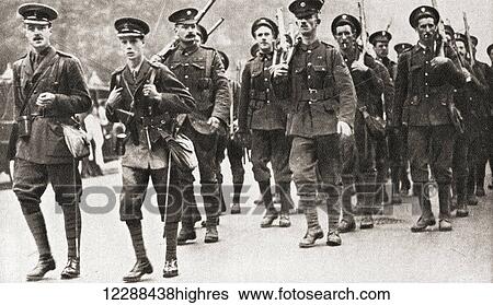 The Prince of Wales leading his company of Grenadier Guards on a route march in full service kit during WWI. From The Pageant of the Century, published 1934 View Large Photo Image Stock Photograph - The Prince of Wales leading his company of Grenadier Guards on a route march in full service kit during WWI. From The Pageant of the Century, published 1934. Fotosearch