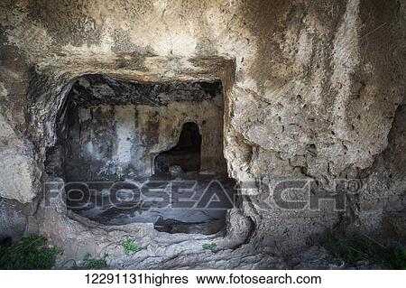 Stock Photograph - Tomb of the Sons of Hezir; Jerusalem, Israel. Fotosearch