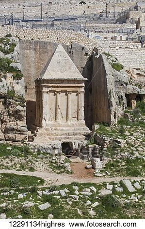 Stock Photograph - Tomb of Zechariah; Jerusalem, Israel. Fotosearch
