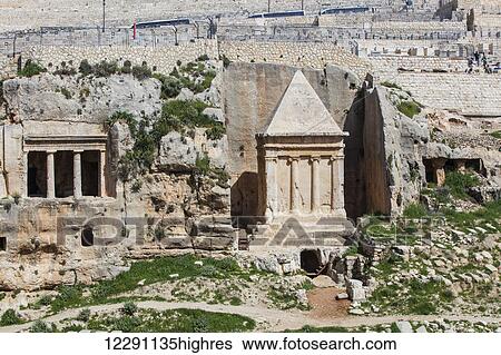Stock Photograph - Tomb of Zechariah; Jerusalem, Israel. Fotosearch