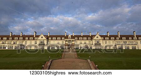 Stock Photograph - Turnberry Hotel at Trump Turnberry golf resort; Turnberry, Scotland. Fotosearch