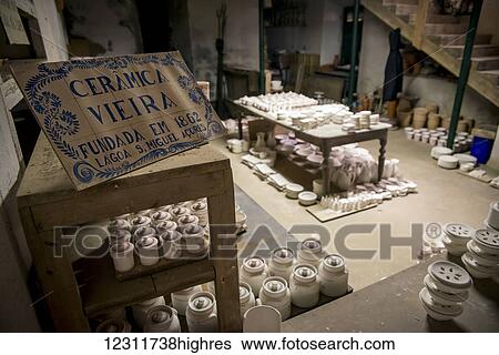 Vieira Pottery; Lagoa, Sao Miguel, Azores, Portugal View Large Photo Image Stock Photograph - Vieira Pottery; Lagoa, Sao Miguel, Azores, Portugal. Fotosearch