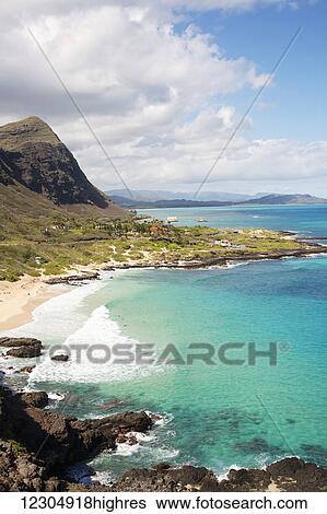 View from Makapuu Point; Oahu, Hawaii, United States of America View Large Photo Image Stock Photograph - View from Makapuu Point; Oahu, Hawaii, United States of America. Fotosearch