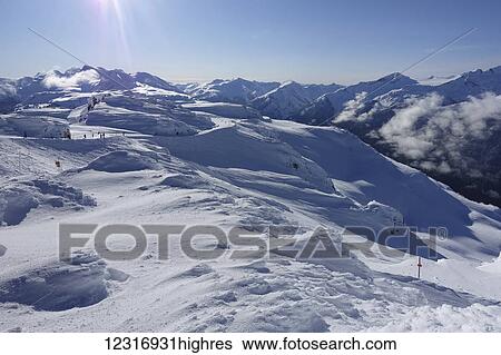 Stock Photograph - View from Peak chairlift; Whistler, British, Columbia, Canada. Fotosearch