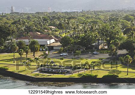 View of Hickam Air Force Base from a ship in Pearl Harbor; Oahu, Hawaii, United States of America View Large Photo Image Stock Photograph - View of Hickam Air Force Base from a ship in Pearl Harbor; Oahu, Hawaii, United States of America. Fotosearch