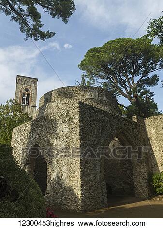 Stock Photograph - Villa Ruffolo, Amalfi coast; Ravello, Italy. Fotosearch