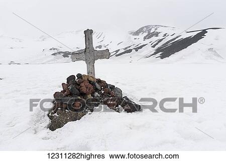 Stock Photograph - Whaler's grace; Deception Island, South Shetland Islands, Antarctica. Fotosearch