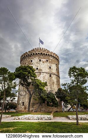 White Tower of Thessaloniki; Thessaloniki, Greece View Large Photo Image Stock Photograph - White Tower of Thessaloniki; Thessaloniki, Greece. Fotosearch