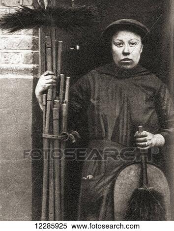 Women taking over men's work during World War One. A chimney sweep. From The Pageant of the Century, published 1934 View Large Photo Image Stock Photography - Women taking over men's work during World War One. A chimney sweep. From The Pageant of the Century, published 1934. Fotosearch