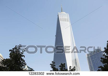 Stock Image - World Trade Centre tower; New York City, New York, United States of America. Fotosearch